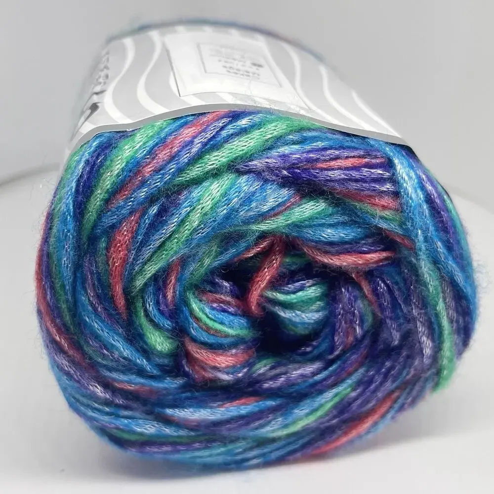 ICE Yarns Cakes Malaga Yarn, Blue Pink Green Purple